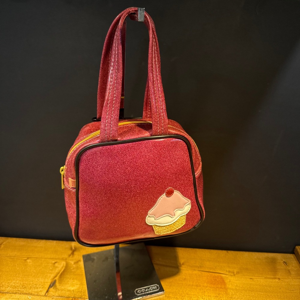 Vintage Paul Frank Cupcake Glitter Handbag Purse Made USA Y2K